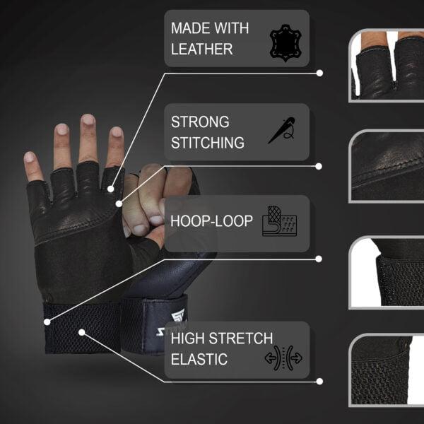 Commando Gloves Half-Finger for Fitness2