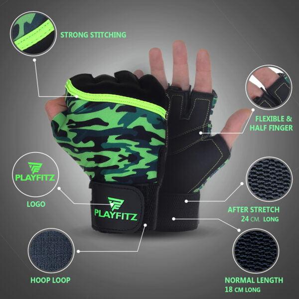 Commando Gloves Half-Finger for Fitness1