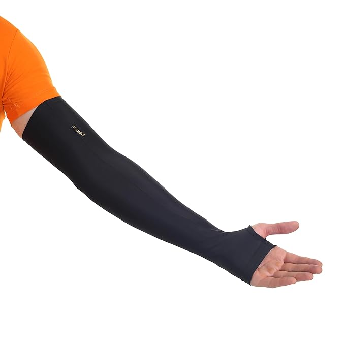 Premium Black UV Tan Sunblock Protection Arm Sleeves